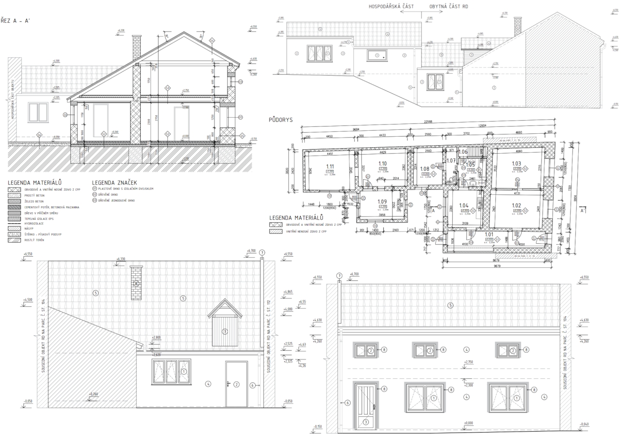 Pasport objektu rodinného domu - Moravské Málkovice | náhled